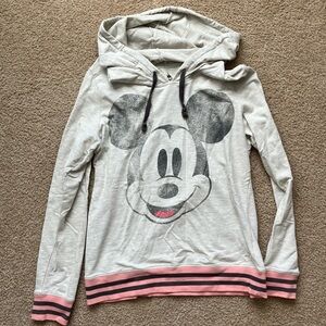 Disney Parks Long Sleeve, Hooded shirt featuring Mickey Mouse size L